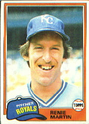 1981 Topps Baseball Cards      452     Renie Martin